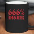 666 Percent Drunk Satanism Death Coffee Mug