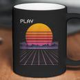 80S Grid Sunset Vaporwave Synthwave Outrun Coffee Mug