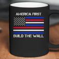 America First Build The Wall Flag Coffee Mug