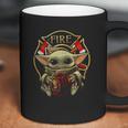 Baby Yoda Hug Flaptatn Fire Reside Coffee Mug