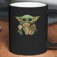 Baby Yoda Hug Golden Retriever Coffee Mug