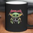 Baby Yoda Hug Metallica Coffee Mug