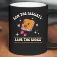 Ban The Fascists Save The Books Funny Retro Vintage Design Coffee Mug