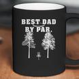 Best Dad By Par Disc Golf Dad Father Funny Frisbee Golf Coffee Mug