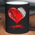 Black Broken Heart Men Women Pastel Goth Valentine Coffee Mug