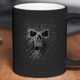 Black Widow Spider Web Skull Coffee Mug