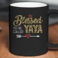 Blessed To Be Called Yaya Leopart Red Plaid Buffalo Xmas Coffee Mug