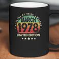 Born In March 1978 Vintage Limited Edition 43Rd Birthday Coffee Mug