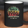 Born In March 1986 Vintage Limited Edition 35Th Birthday Coffee Mug