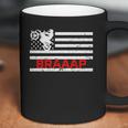 Braaap Vintage Usa American Flag Dirt Bike Coffee Mug