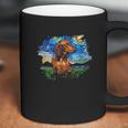 Brown Short Hair Dachshund Starry Night Dog Art By Aja Coffee Mug