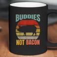 Buddies Not Bacon Cute Funny Pig Vegan Vintage Piggy Gift Coffee Mug