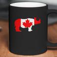 Canada Flag - Rhinoceros - Womens T-Shirt By American Apparel Coffee Mug