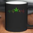 Cannabis Heartbeat Weed Marijuana Pot Ganja Leaf Stoner Coffee Mug