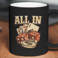 All In Card Game Playing Cards Poker Player Gambling Casino Graphic Design Printed Casual Daily Basic Coffee Mug