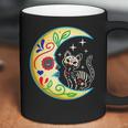 Cat & Moon Sugar Skull Dia De Los Muertos Day Of The Dead V2 Coffee Mug