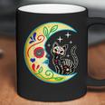 Cat Moon Sugar Skull Dia De Los Muertos Day Of He Dead Coffee Mug