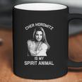 Cher Horowitz Black And White Grayscale Portrait Coffee Mug