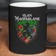 Clan Macfarlane Surname Scottish Tartan Lion Rampant Crest Coffee Mug