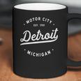 Classic Retro Detroit Michigan Motor City Established 1701 Coffee Mug