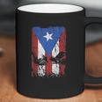 Cock Fight Gallos Gallero Fighting Rooster Puerto Rico Flag Coffee Mug