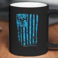 Country Life Outfitters Blue Camo American Flag Black Coffee Mug