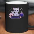 Cute Kawaii Pastel Goth Cat Witch Purple Halloween Art Coffee Mug