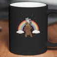 Dabbing Grizzly Bear Platypus Raccoon Rainbow Funny Coffee Mug