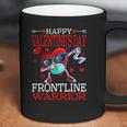 Dabbing Heart Masked Happy Valentines Day Frontline Warrior Coffee Mug