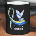 Dove Ukraine Ukrainian Ribbon Pray For Ukraine Free Ukraine Men Women T-Shirt Graphic Print Casual Unisex Tee Coffee Mug