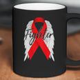 Drug Addiction Survivor Red Ribbon Recovery Coffee Mug