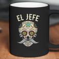 El Jefe Men Mexican Boss Skull Day Of The Dead Coffee Mug