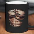 Fake Muscles Ripped Torn Chest Six Pack Abs Fitness Model Coffee Mug