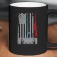 Fishing Rod Hunting Rifle America Flag Shirt Coffee Mug