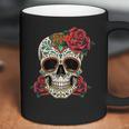 Floral Sugar Skull Day Of Dead Dia De Los Muertos Women Coffee Mug