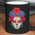 Floral Sugar Skull Day Of The Dead Dia De Muertos Women Coffee Mug