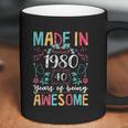 Flowers Vintage Made In 1980 40Th Birthday Gift 40 Years Old Coffee Mug