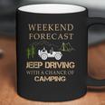 Weekend Forecast Jeep Driving CampingShirts Coffee Mug