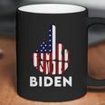 Fuck Biden Middle Finger Usa Flag Coffee Mug