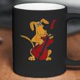 Funny Brown Dog Playing Cello Coffee Mug