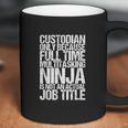 Funny Custodian Janitor Multitasking Ninja Coffee Mug