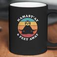 Funny Cute Sloth Yoga Namastay Social Distancing 6 Feet Away Coffee Mug