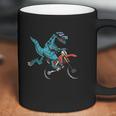 Funny Dino On Bike Trex Lover Rider Motorcycle Coffee Mug