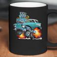 Funny Fifties Style Muscle Car Hot Rod Station Wagon Cartoon Coffee Mug