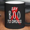 Funny Halloween Say Boo To Drugs Awareness Red Ribbon Coffee Mug