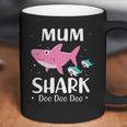 Funny Mum Pink Shark Doo Doo Doo Coffee Mug