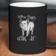 Funny Pit Gift Getting Piggy With It Party Farm Parody Coffee Mug