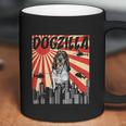 Funny Retro Japanese Dogzilla Bluetick Coonhound Coffee Mug