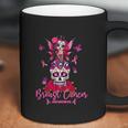 Funny Ribbon Like A Girl Sugar Skull Fight Breast Cancer Awareness Graphic Design Printed Casual Daily Basic Coffee Mug