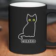 Funny Scary Halloween Cursed Black Cat Gift Coffee Mug